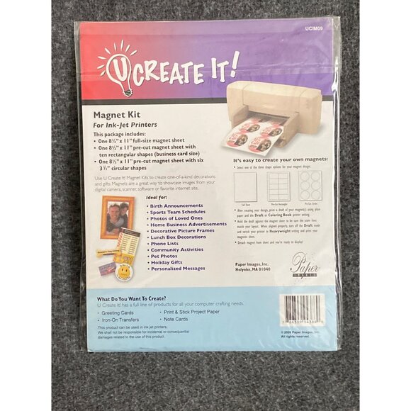 VTG U Create It UCIM09 & Invent It 09212-0 Heavy Weight Sealed Magnet Kit Person - Picture 5 of 16